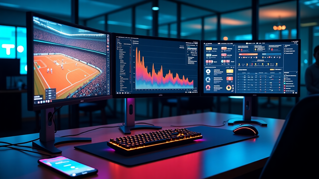 Football analytics dashboard showing various metrics